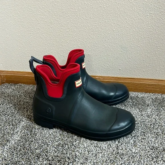 Men’s Hunter by Target Rain boots Hunter x Target Green Canvas High Top Lace Up Rain Boot  main image 3